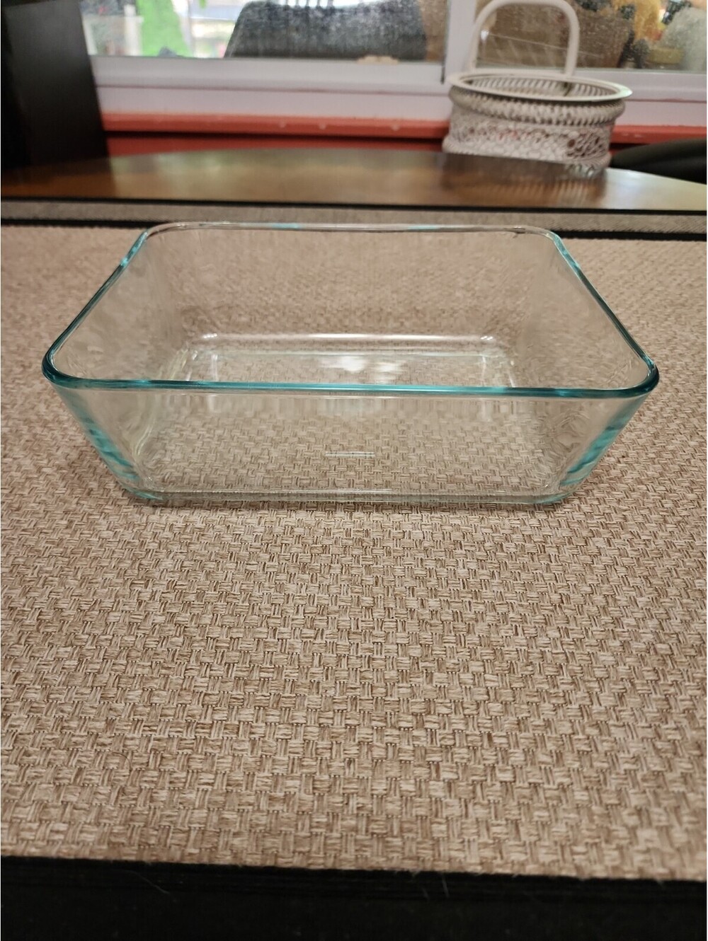 Vintage Pyrex 7212 2.75 Qt Clear Glass Baking Casserole Dish No Lid 9.5×7.75×3